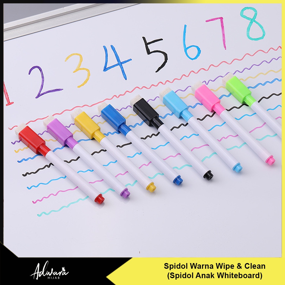 Spidol Warna Whiteboard Anak / Spidol Papan Tulis Wipe Clean