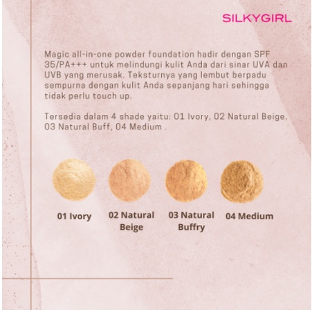 ❤ MEMEY ❤ SILKYGIRL Magic All In One Powder Foundation | TWC Bedak Padat