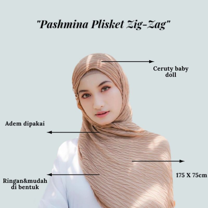 PASHMINA PLISKET ZIGZAG