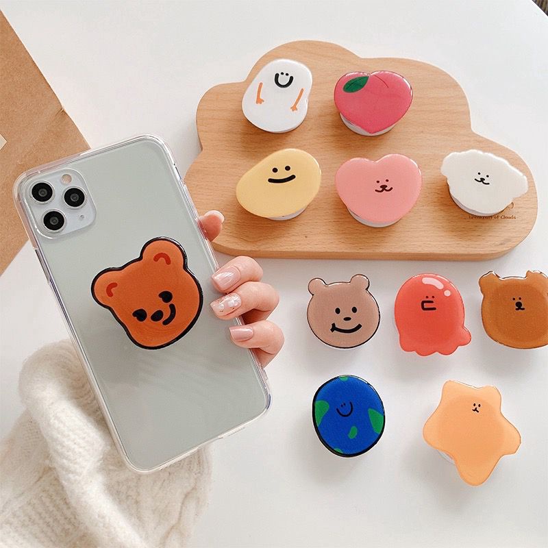 [TPC] BISA COD Pop Socket Phone Holder HP Korean Bear Cute Aesthetic AA LL008