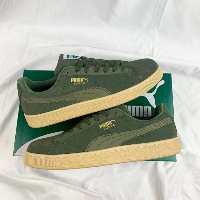 Promo Big Sale  Puma Suede Classic Original " Green Army Sol Cream "