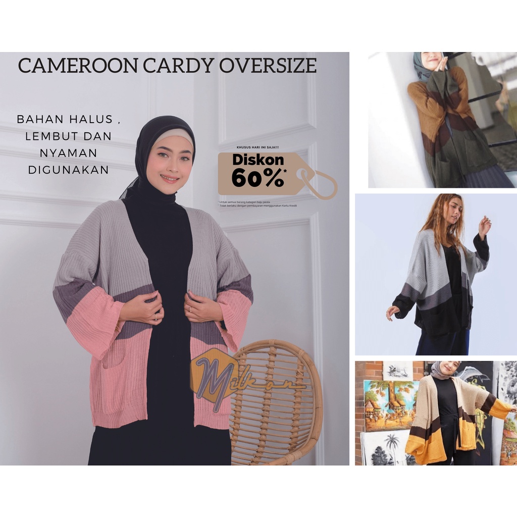 Cameroon Cardy / Cardigan Oversize / Cardigan Wanita-0
