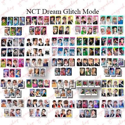 [PO / SET] DREAM GLITCH MODE NDRE PHOTOCARD UNOFFICIAL FANMADE YANGPASHOP JENO JAEMIN JISUNG