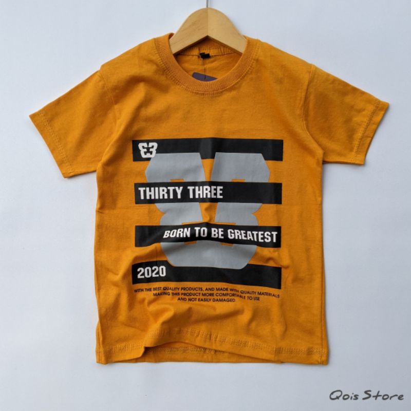 Kaos Distro Dewasa &amp; Anak Terlaris, Original Thirty Three