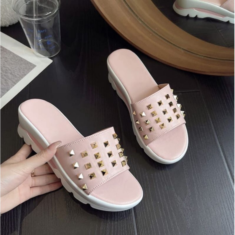 KANOSUE STUDED SANDAL WEDGES TAPAK RINGAN KS2080 IQ #Realstock