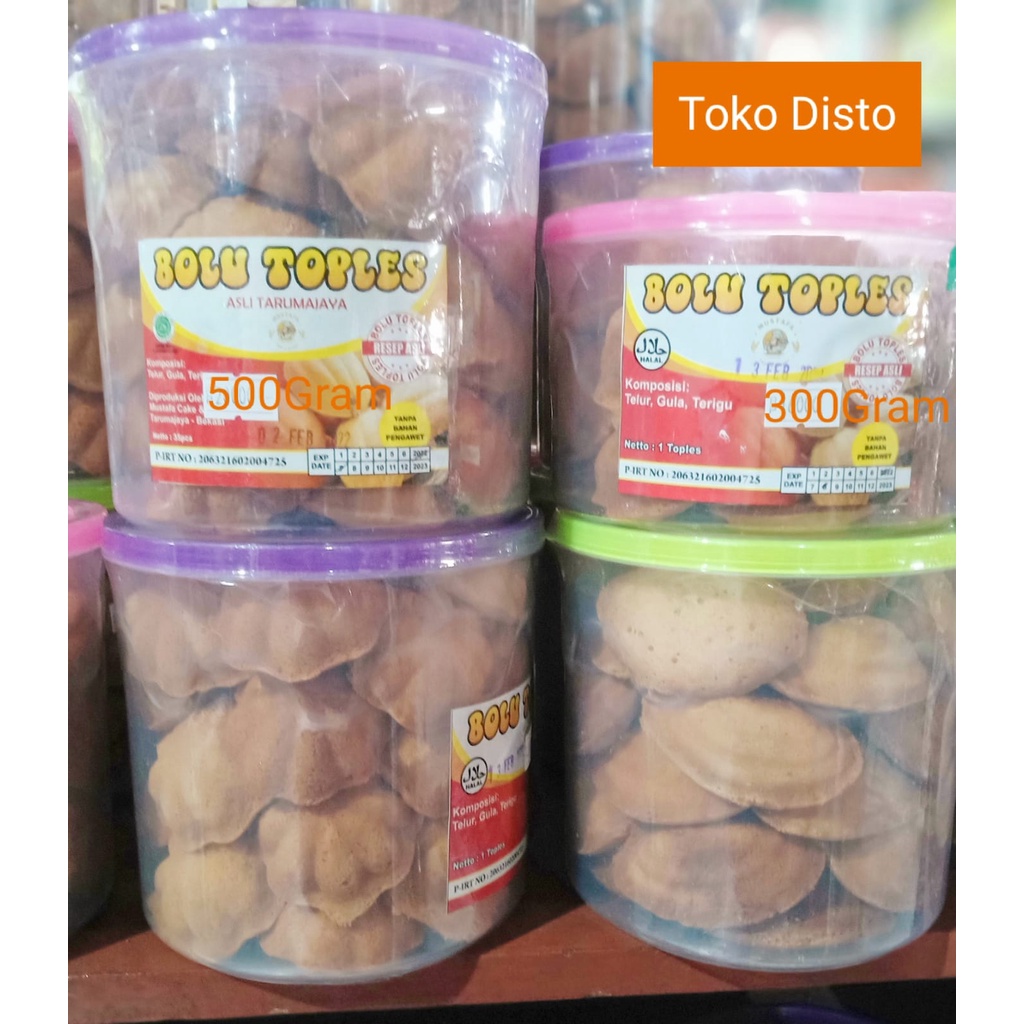 Bolu Panggang Kering kemasan Toples.