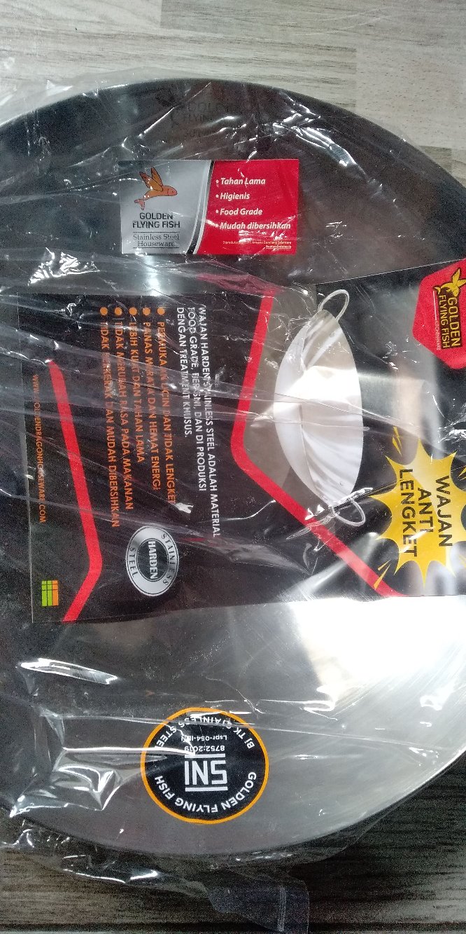 Wajan Penggorengan Golden Flying Fish Harden Stainless Steel