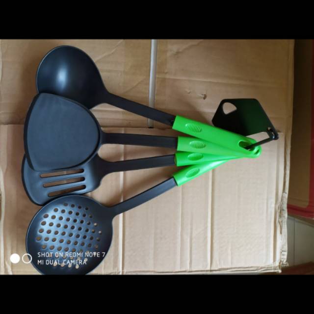 Spatula Set 4 Pcs - Sutil - Centong - Sendok Masak - Turner