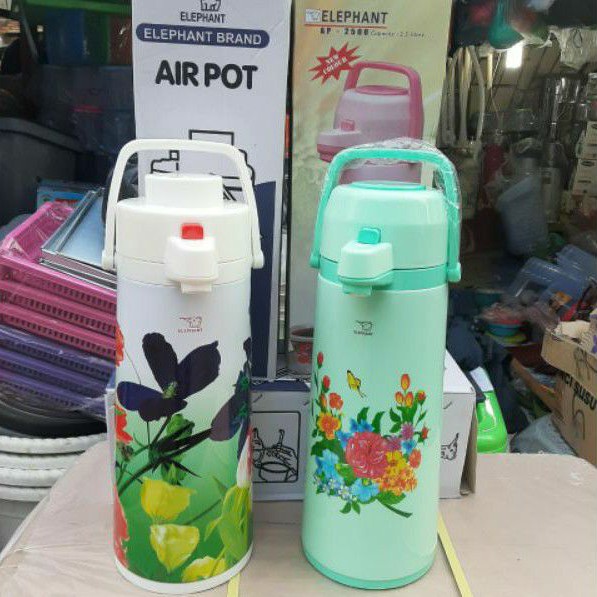 Thermos Air Panas Pump 2.5 Liter Elephant