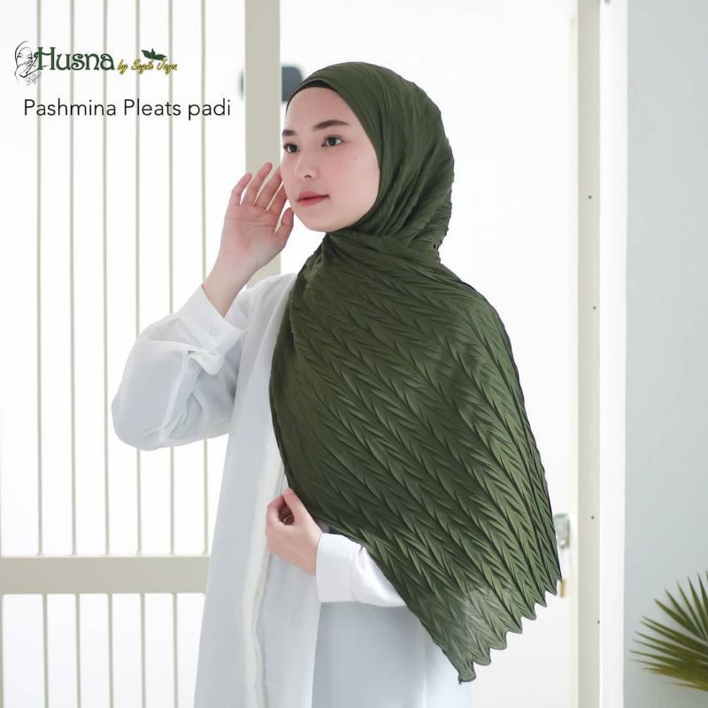 pashmina plisket padi alfajril | pasmina padi plisket