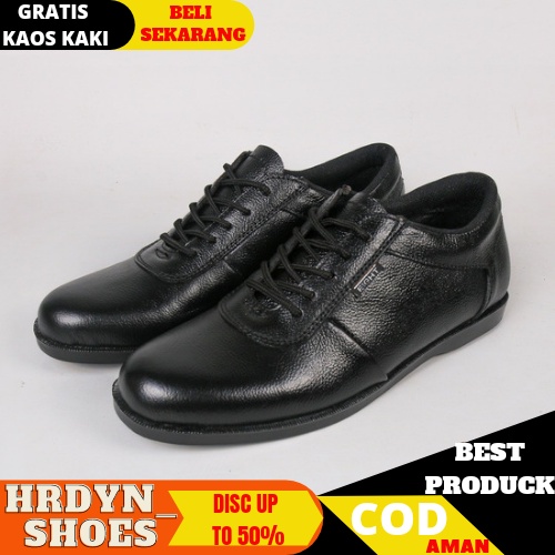 HDS X BROWN | EIGTH ELOK | SEPATU FORMAL TALI KULIT KERJA KASUAL KEREN COWOK PRIA ORIGINAL