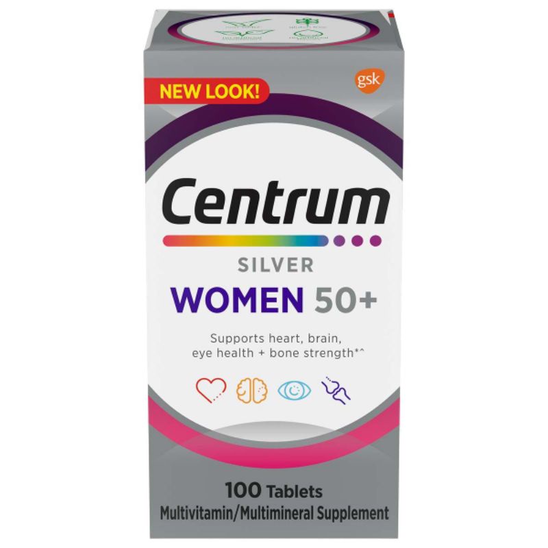Centrum Silver Women's Multivitamin for Women 50 Plus isi 100 tabs