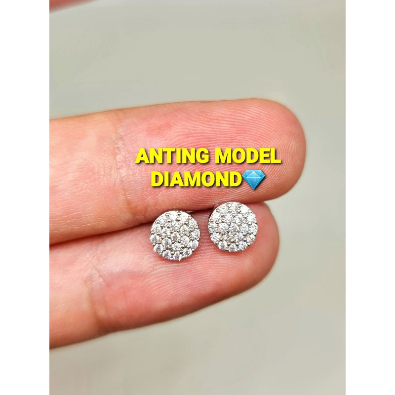 [GROSIR]Anting tusuk permata diamond korea