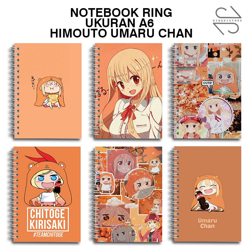 

(BELI 6 GRATIS 1)Buku Tulis Catatan buku notebook buku diary Notebook Ring Spiral A6 60 Lembar koleksi gambar himouto umaru chan part3