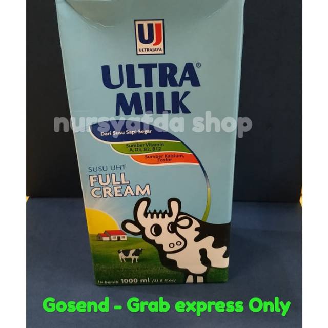 

SUSU UHT ULTRA JAYA 1000ML COKLAT FULL CREAM GOSEND, GRAB ONLY