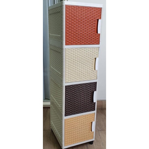 RSG Lemari Plastik susun 4 / Rak Lemari Serbaguna Plastik Susun 4