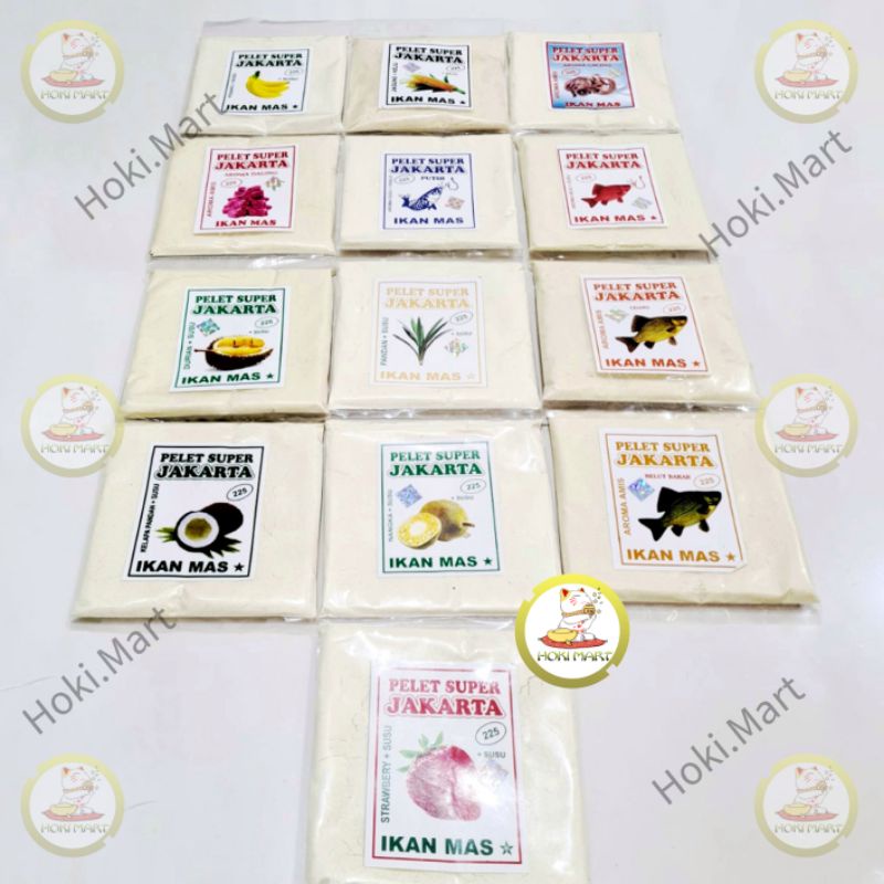 umpan pelet jakarta 225 ikan mas aneka aroma