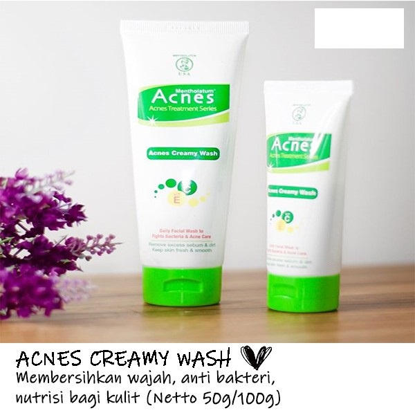 Acnes Creamy Wash Foaming Washing Bar 50g 80g 100g-Sabun cuci muka anti jerawat badan (VC)