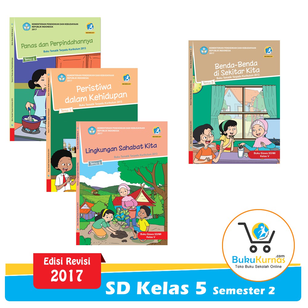 Paket Buku Tematik SD Kelas 5 Semester 2 K13 Revisi 2017 Tema 6 9