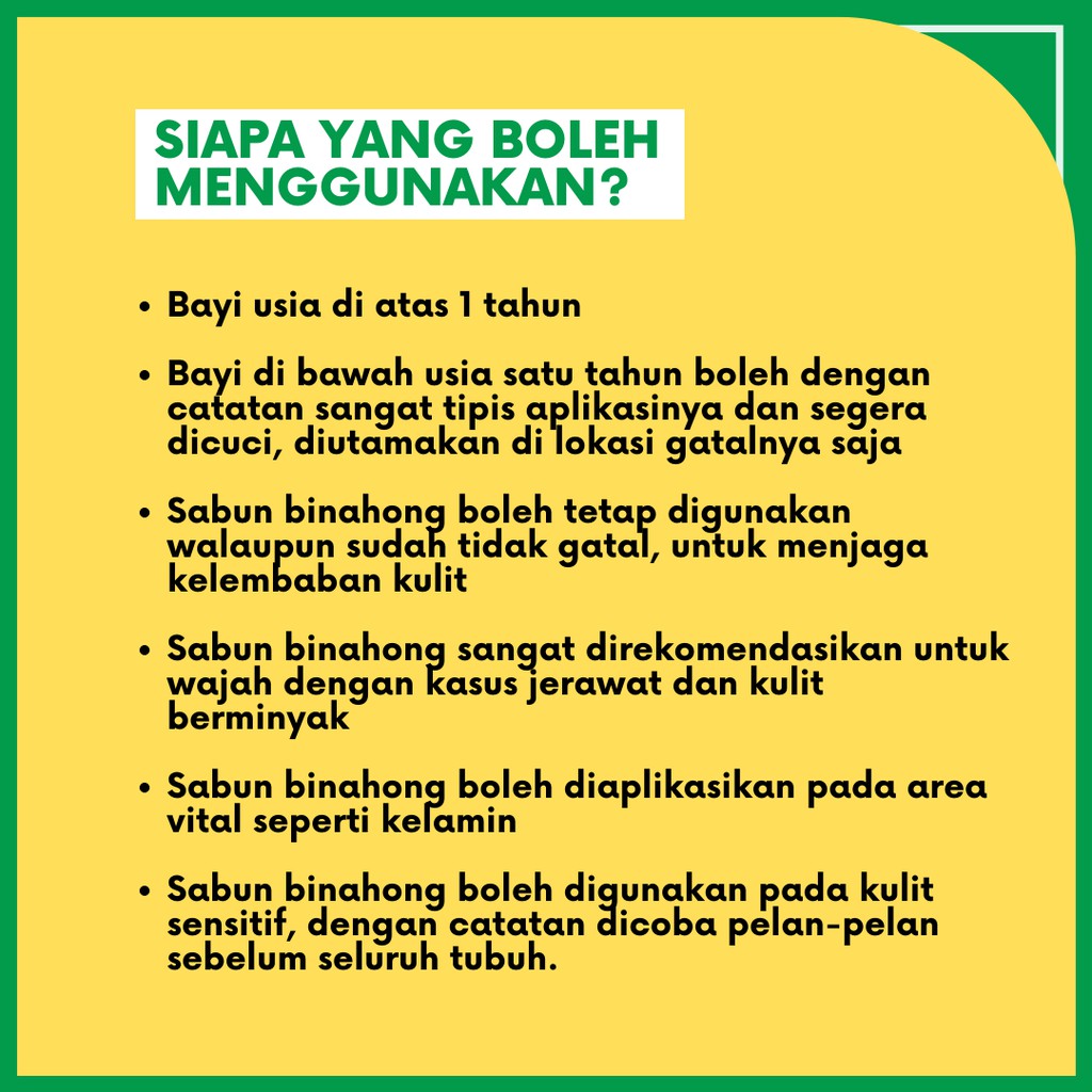 SABUN BINAHONG HERBAL SOAP untuk Gatal Kulit dan Jerawat