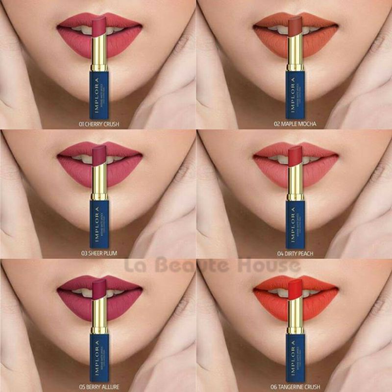 Implora Intense Matte Lipstik ORIGINAL 100% BPOM ASLI MURAH