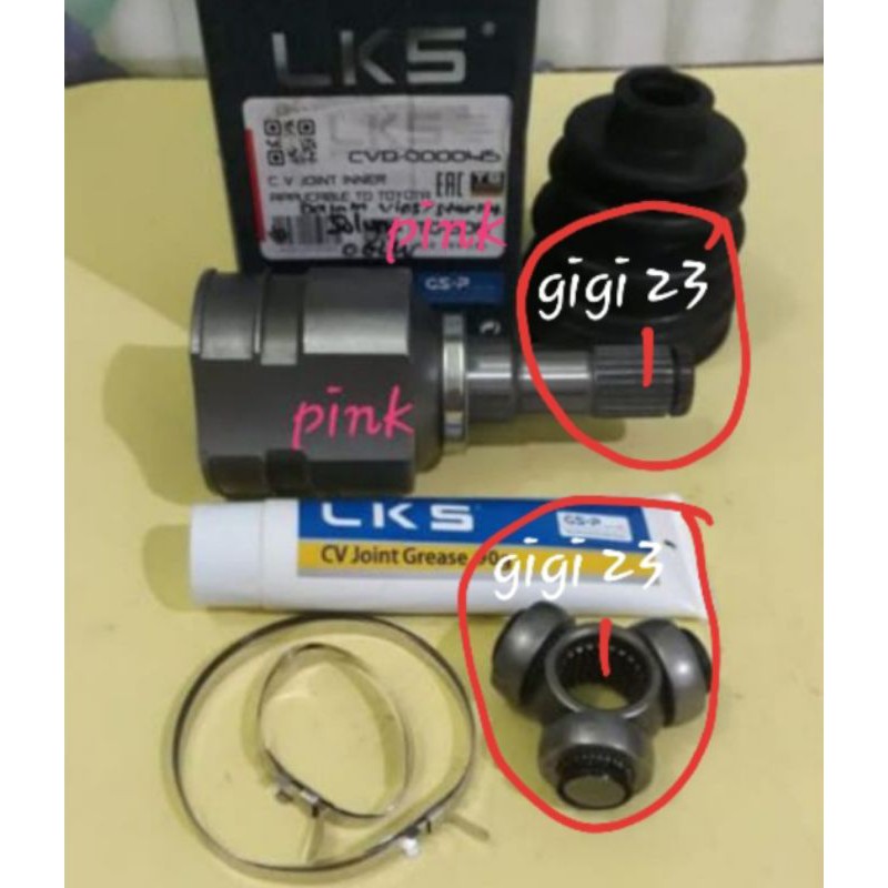 CV joint Dalam As Roda As Kopel Dalam Toyota Soluna Limo Vios Gen 1 2003-2007 Starlet Kapsul EP80 10