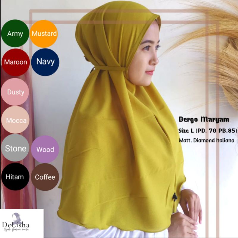 Bergo Maryam Jilbab Bergo Maryam Bergo Maryam Diamond