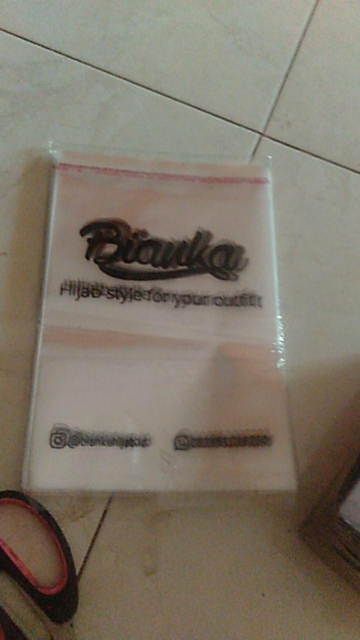 Plastik Plong Hd  Sablon  20x30 Gratis Desain