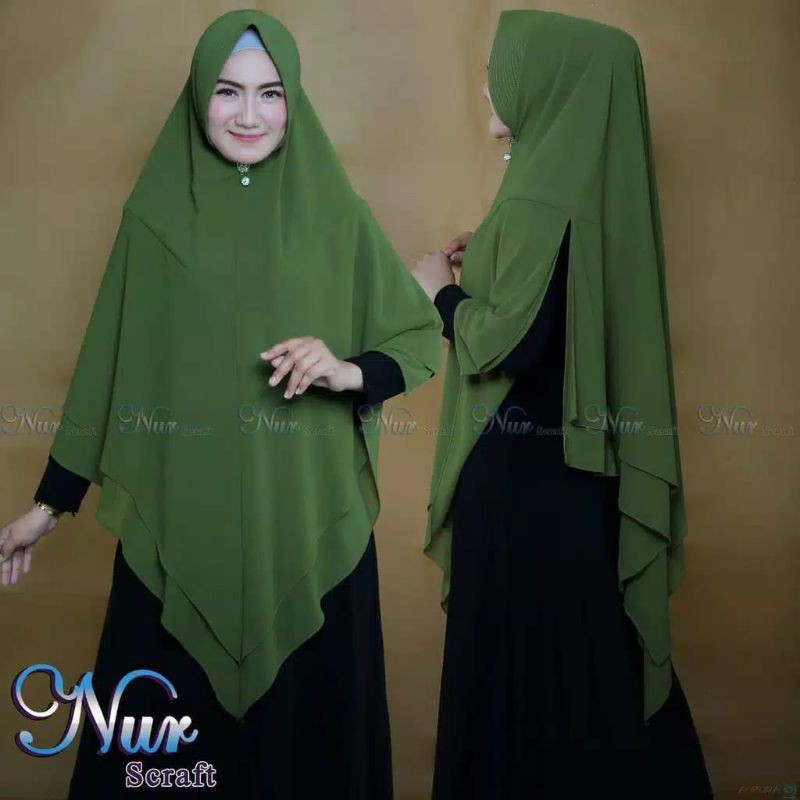 Khimar Syari Ceruty Cintya Matt Ceruty Babydool