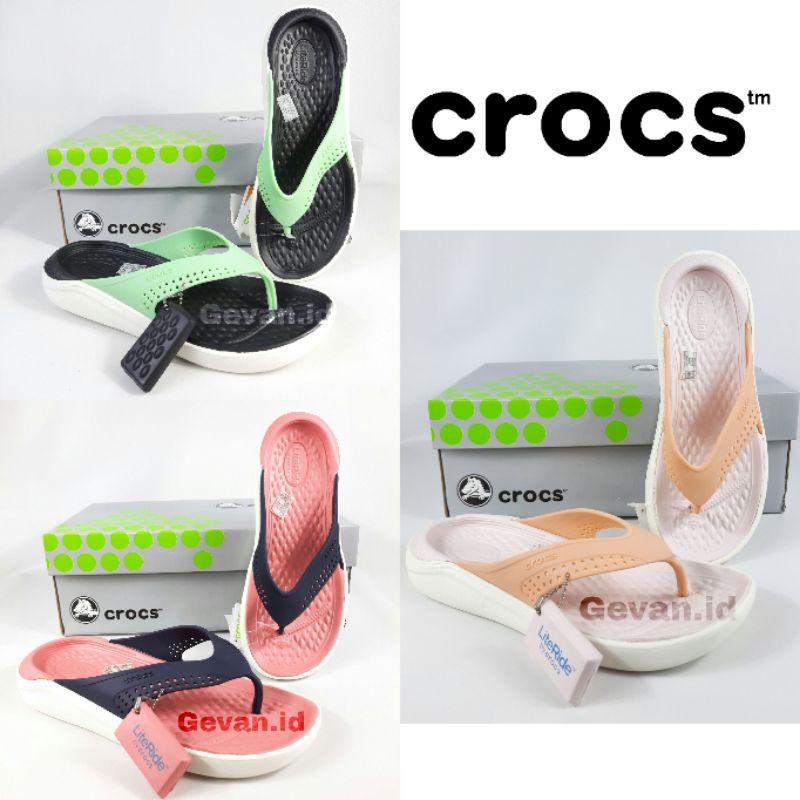 CROCS LITERIDE FLIP / SANDAL CROCS WANITA / SANDAL CROCS ORIGINAL