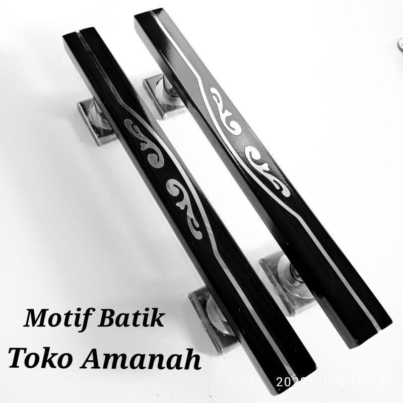 Gagang pintu rumah 45cm Motif BATIK / Handle pintu stainless mewah