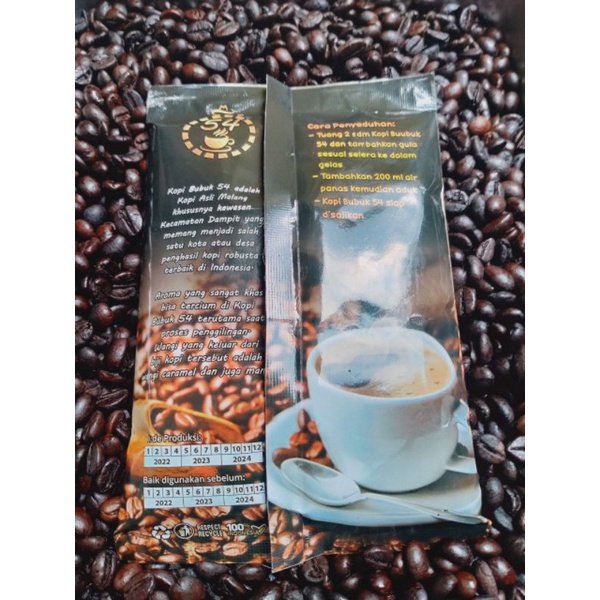 Kopi Bubuk 54 Robusta Istimewa Cap Lima Empat Asli Dampit Malang Super Premium