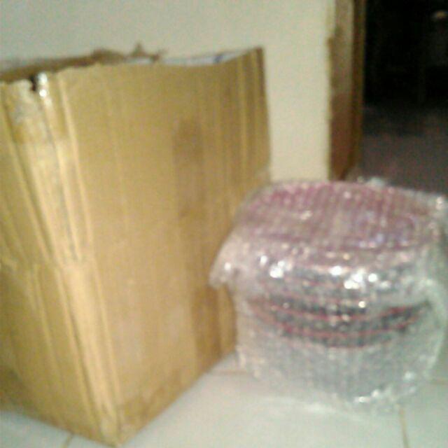 2 Pcs Mangkok Ulir Miring Merah Hitam 7 Inchi Golden Dragon W-07a3