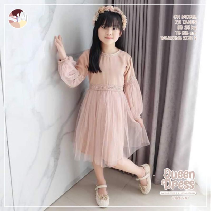 Queen Dress by Sawanni kids Wear / Dress Anak