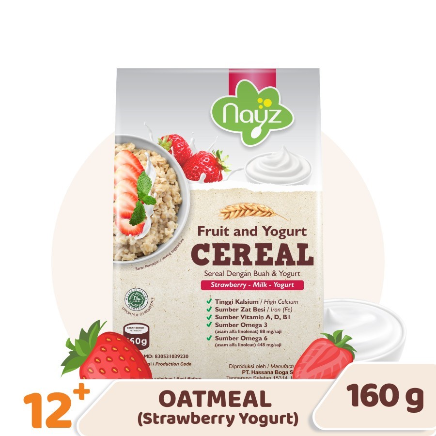 NAYZ Baby Cereal 160gr Oatmeal Sereal Bayi dan Lansia