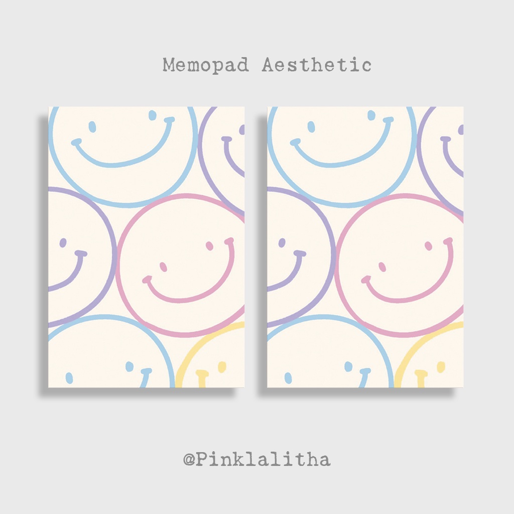 

Pinklalitha 40 Lembar Kertas Memo Aesthetic Untuk Catatan Vintage