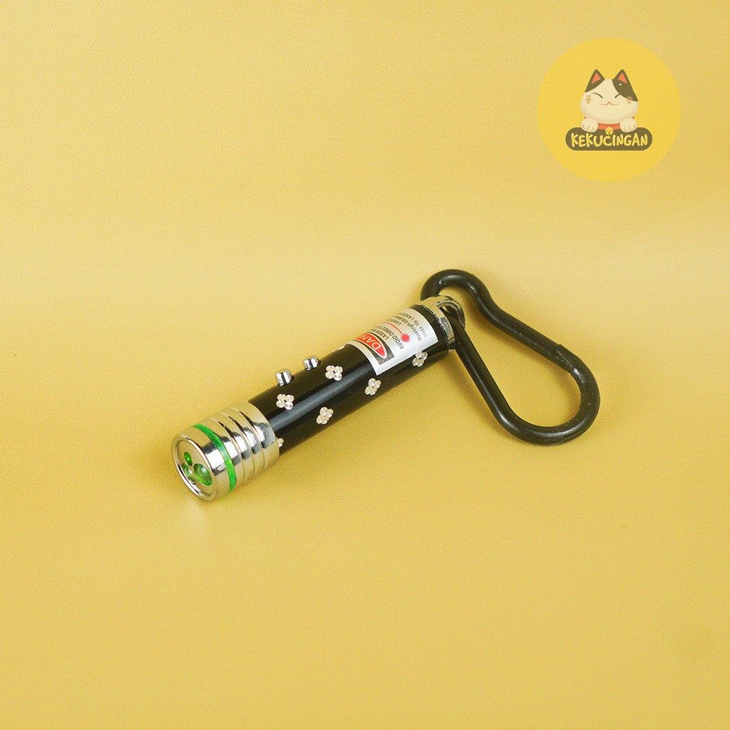 Laser Pointer Mainan Kucing Cat Toys Laser Mini Dengan Keychain