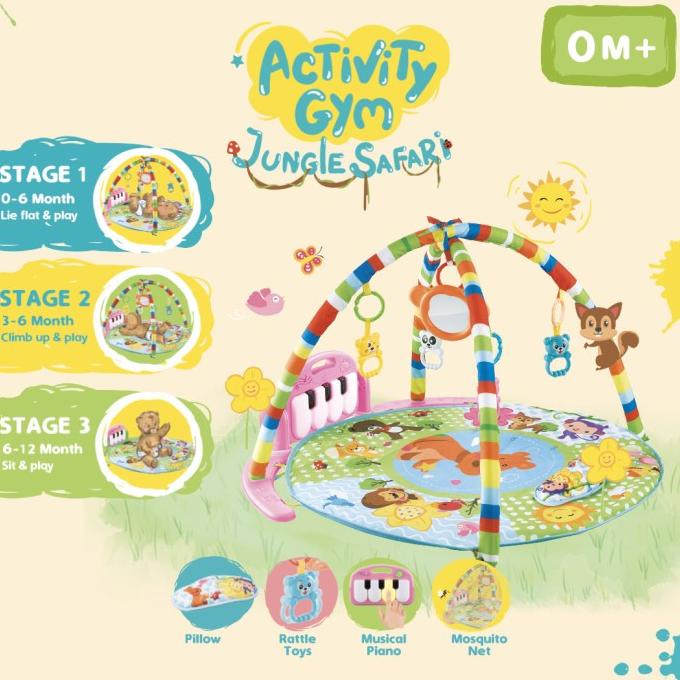 IMUNDEX 360 All Day Activity Gym/Playgym/Playmat versi Bulat (Round)