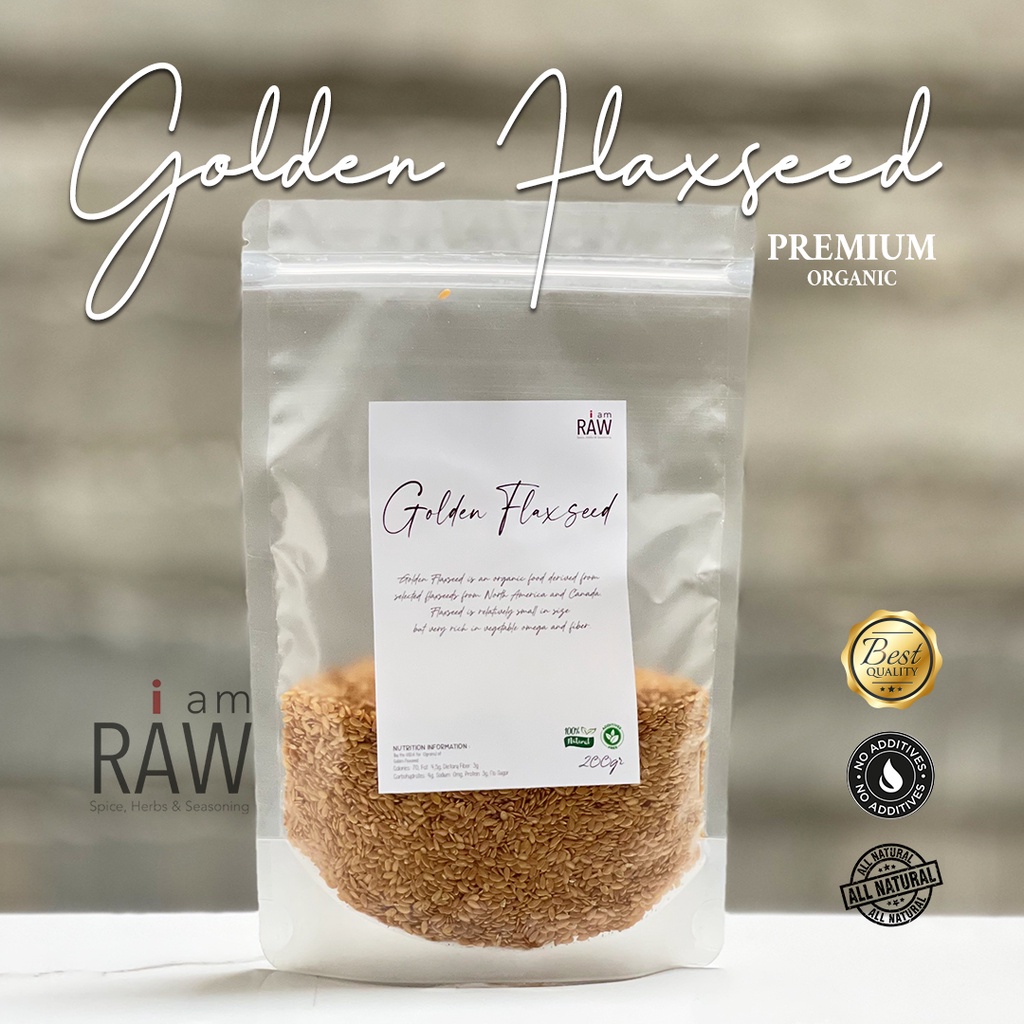 

IAM RAW GOLDEN FLAXSEED PREMIUM | NATURAL GOLDEN FLAXSEED