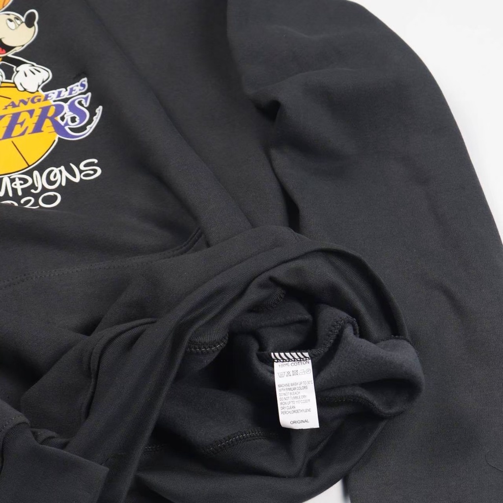 JAKET SWEATER HOODIE NK X LAKERS MICKEY SIMPLE UNISEX GOOD QUALITY