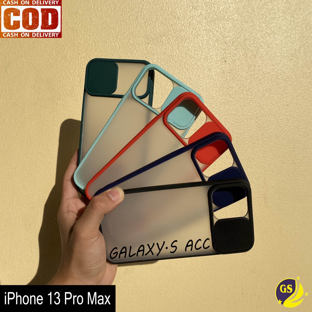 Iphone 13 Pro Max 13 Pro /  Iphone 12 Mini 12 12 Pro Max 11 Pro Max SLIDE CASE PROTECTION CAMERA MATTE CANDY PELINDUNG KAMERA