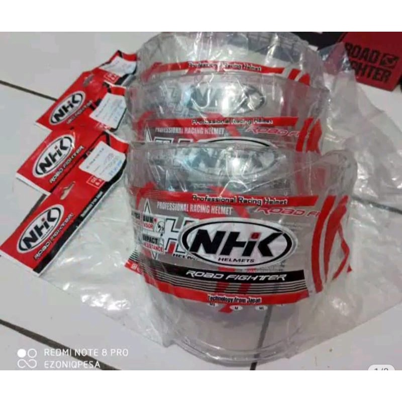 kaca Helm NHK warna PUTIH