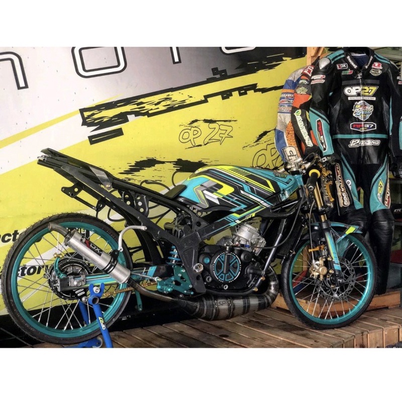 Knalpot KDX ninja OP27 Frame Standar 155 KDX Original Jogja