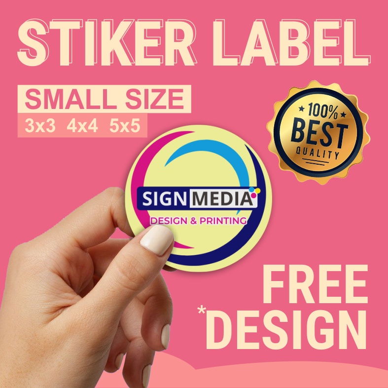 

CETAK STIKER LABEL KECIL BULAT/KOTAK untuk KUE/MAKANAN/MINUMAN FREE DESAIN / CUSTOM