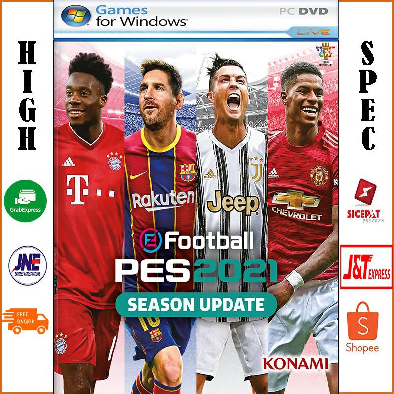 EFOOTBALL PES 2021 SEASON UPDATE PC/PES 21+Patch 2022 DVD GAME PC