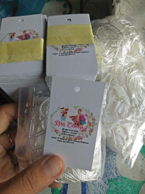 [500 Pcs] Tali Hangtag Benang Putih Ekslussif