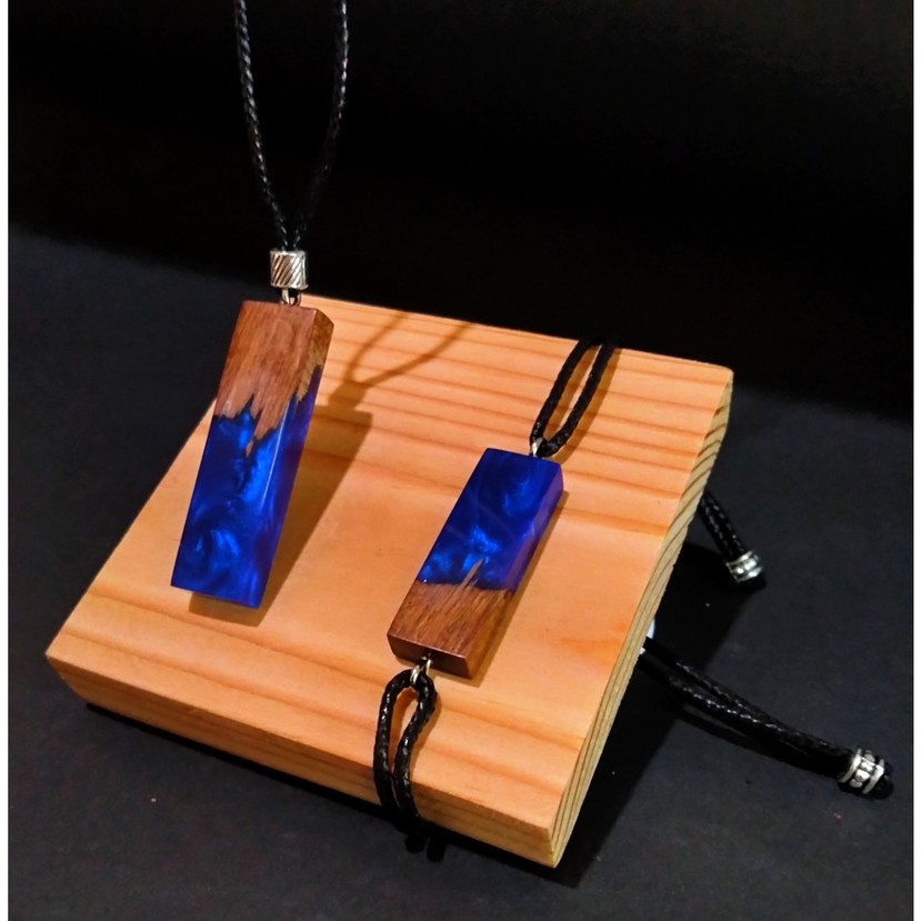 gelang kalung couple resin batu handmade
