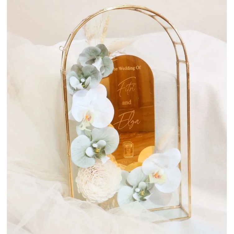 MAHAR LUXURY BOTANICAL TERARIUM DOME MAHAR AKRILIK MAHAR NIKAH MAHAR KEKINIAN