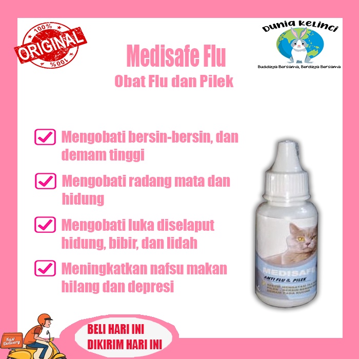 Obat Flu Kucing Medisafe 30 ml Obat Flu Pilek