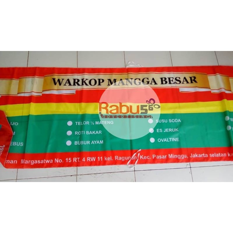 Jual Cetak Bendera/Umbul-umbul Spanduk Kain TC Import Custom Full Print ...